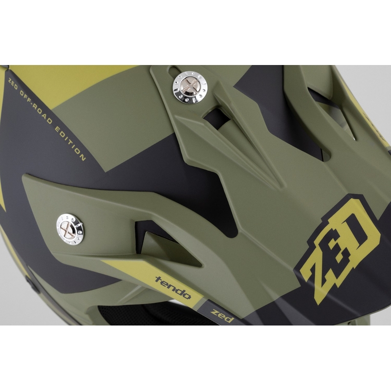 Casca motocross ZED X1.9 Tendo verde inchis-verde deschis