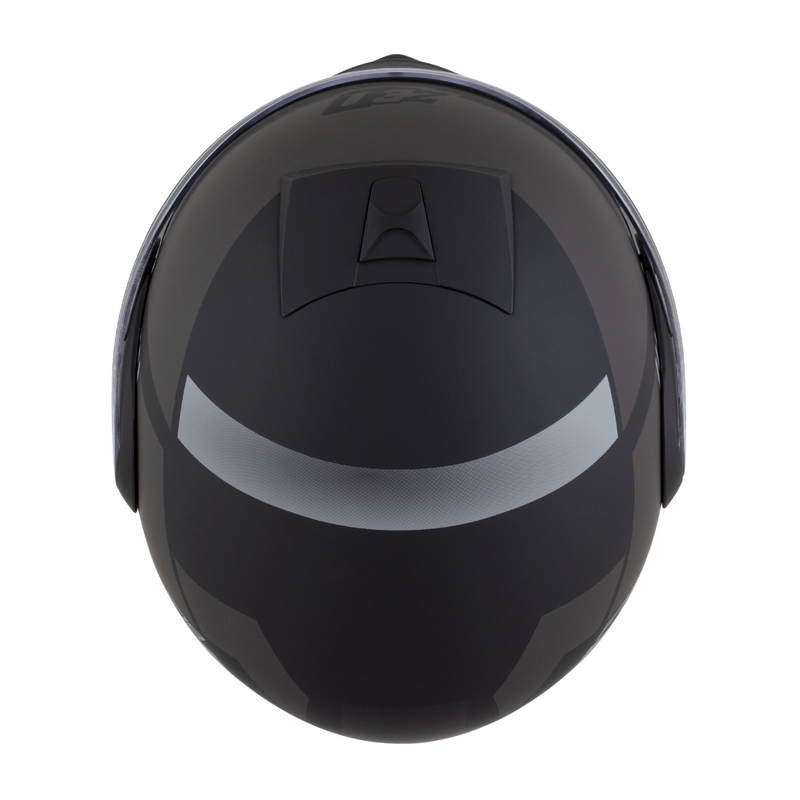 Casca de motocicleta rabatabila ZED F19 negru-gri mat