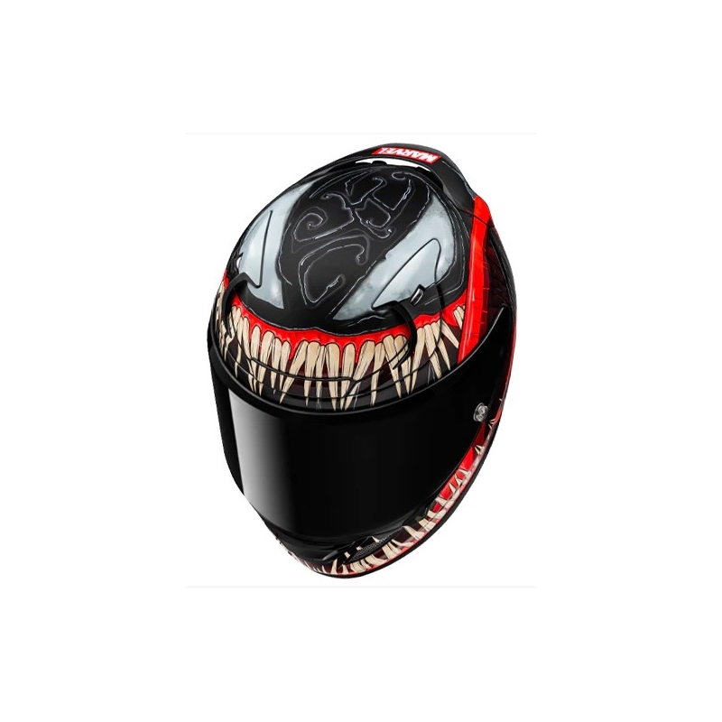Cască integrală HJC RPHA 12 Venom 3 Marvel negru-roșu