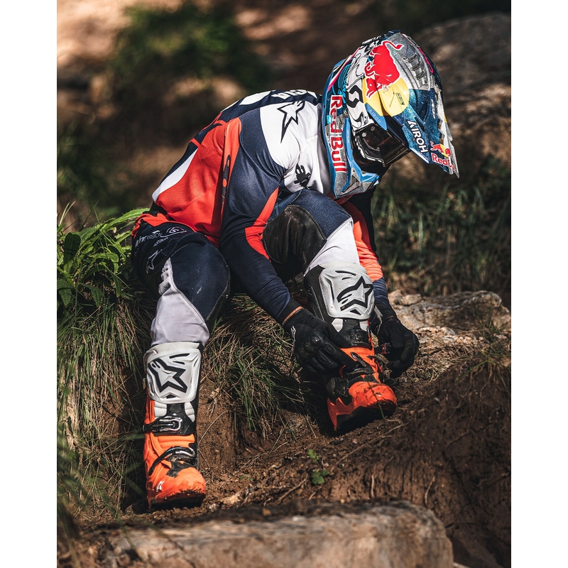 Cizme moto Alpinestars Tech 10 Enduro portocaliu fluo-negru-alb