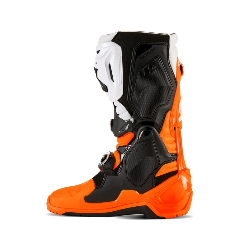 Cizme moto Alpinestars Tech 10 Enduro portocaliu fluo-negru-alb