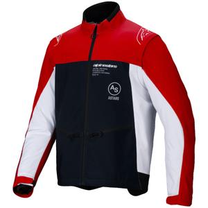 Jachetă Alpinestars Lite Dura Softshell negru-roșu-alb