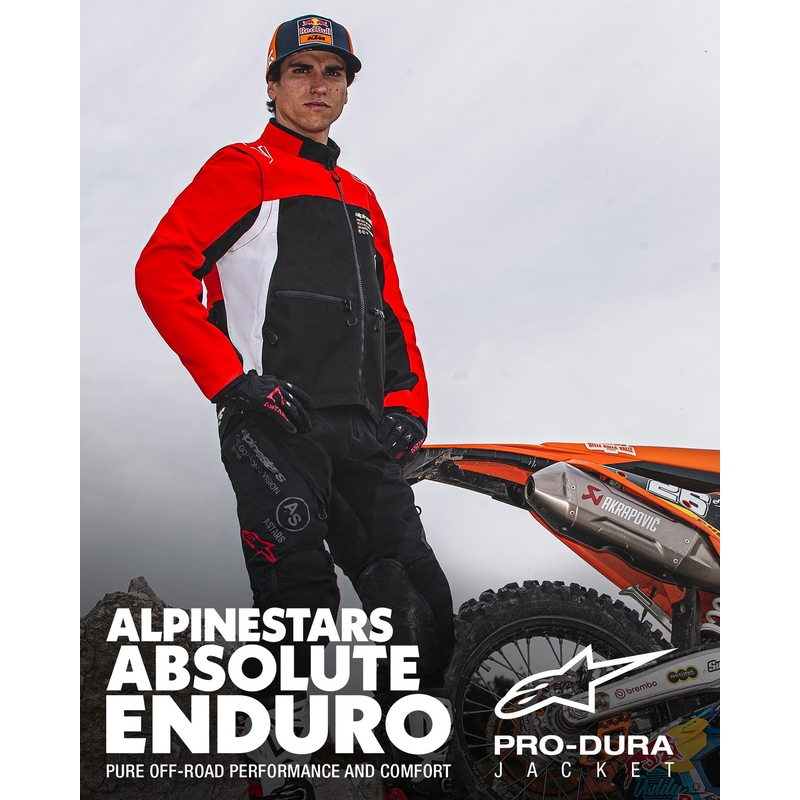Jacheta Alpinestars PRO-Dura negru-rosu-alb