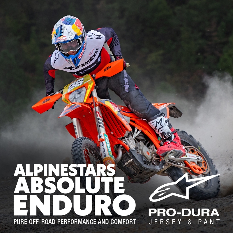 Tricou motocross Alpinestars PRO-Dura negru-rosu-alb