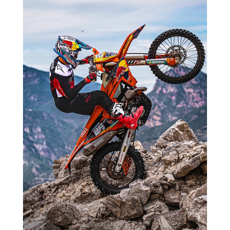 Tricou motocross Alpinestars PRO-Dura negru-rosu-alb