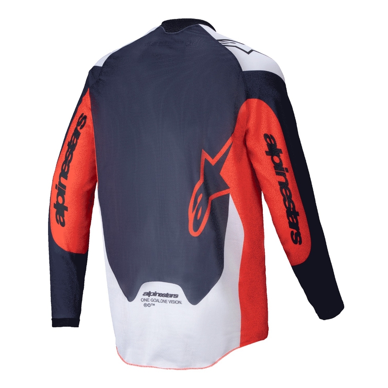 Tricou motocross Alpinestars PRO-Dura albastru-portocaliu-alb