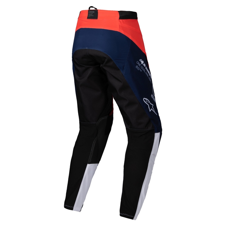 Pantaloni motocross Alpinestars PRO-Dura albastru-portocaliu-alb
