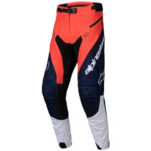 Pantaloni motocross Alpinestars PRO-Dura albastru-portocaliu-alb