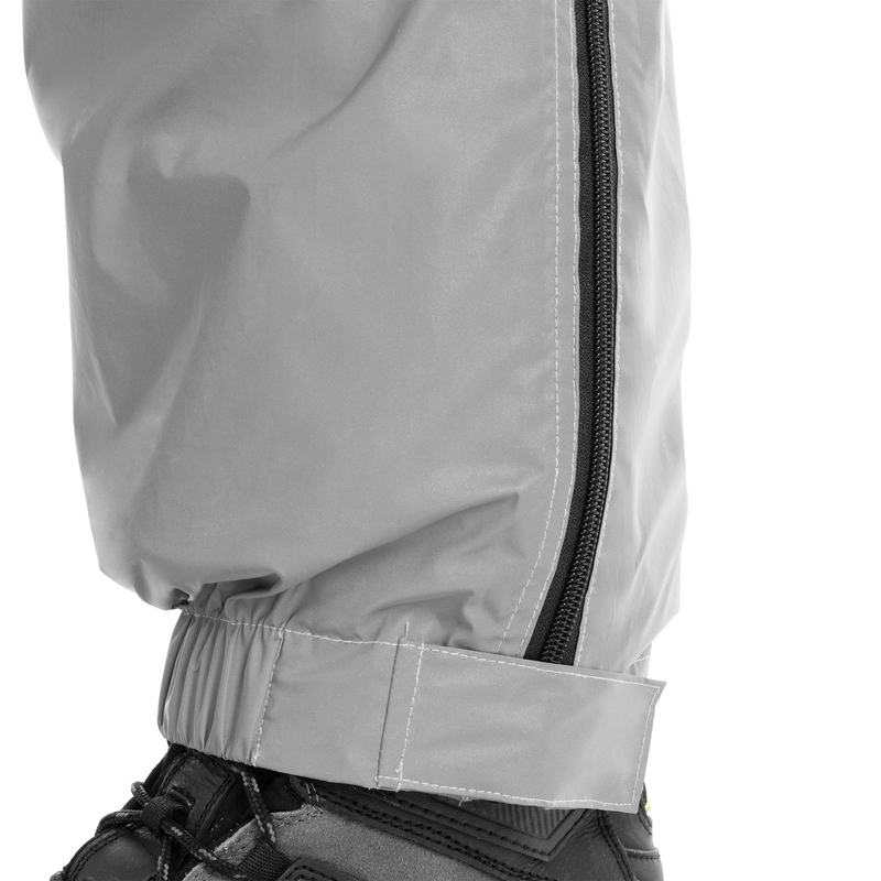 Pantaloni impermeabili Oxford Rain Seal, gri reflectorizant