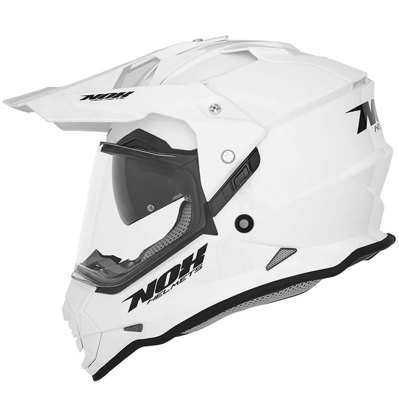 Casca enduro NOX N312 alb perlat