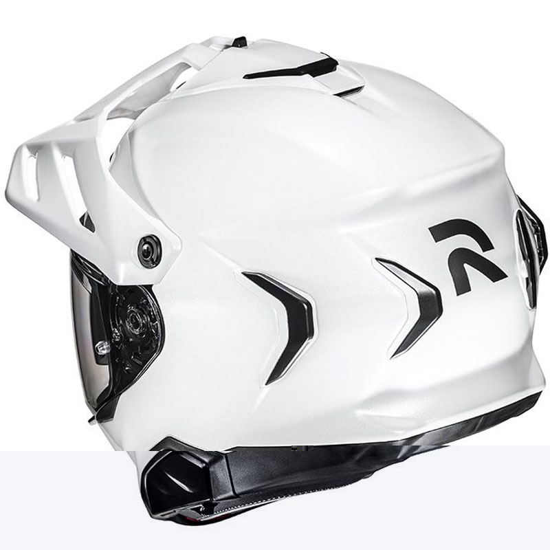 Casca moto enduro HJC RPHA 60 Solid alb perlat