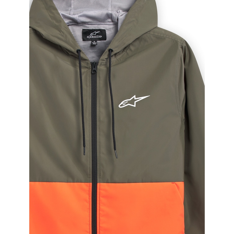 Jachetă Alpinestars Speeded Windbreaker verde-portocaliu