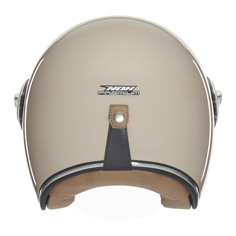 Casca moto deschisa Nox Premium Heritage bej