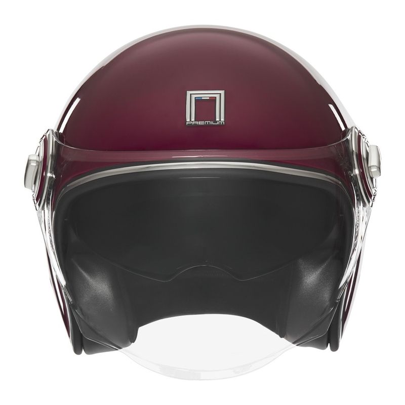 Casca moto deschisa NOX PREMIUM Heritage bordeaux