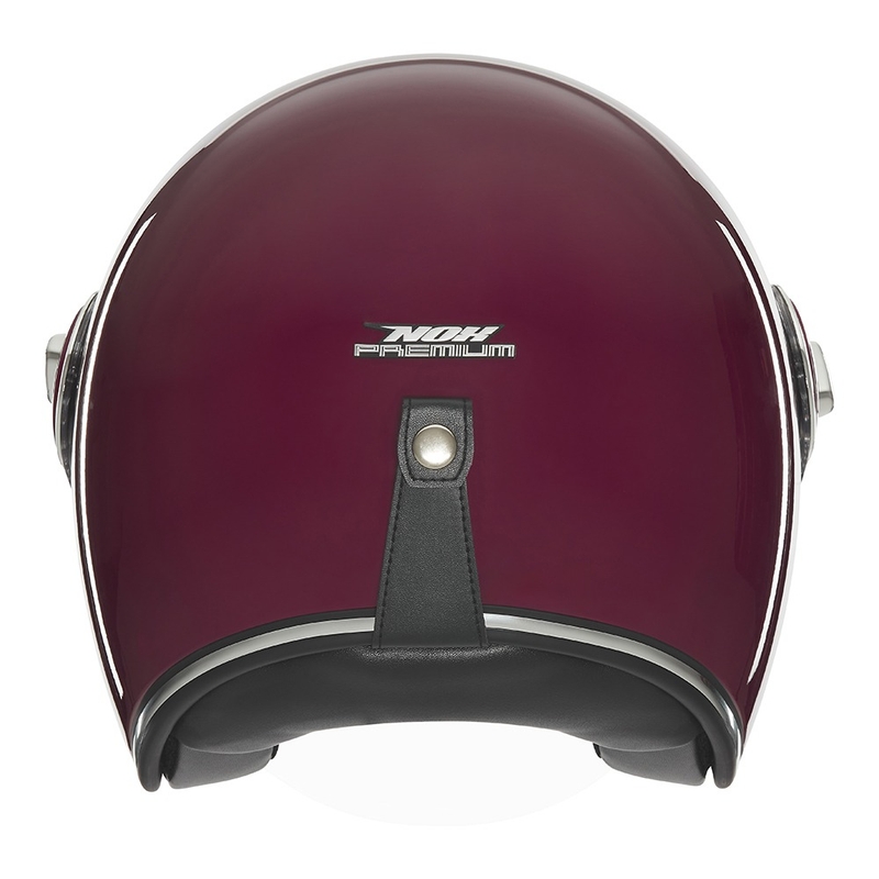Casca moto deschisa NOX PREMIUM Heritage bordeaux