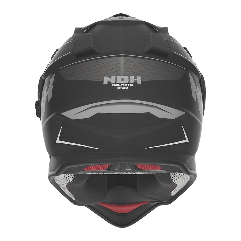 Casca moto Enduro NOX N312 Vapor negru-gri mat