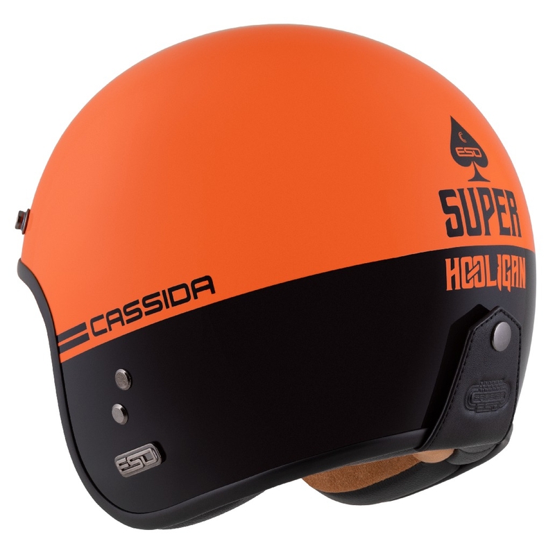 Cassida Motocicleta Cassida Eso Super Hooligan Open Negru-Portocaliu Pearl