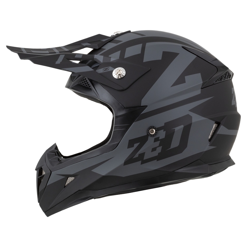 Casca motocross ZED X1.9 Targa gri-negru mat