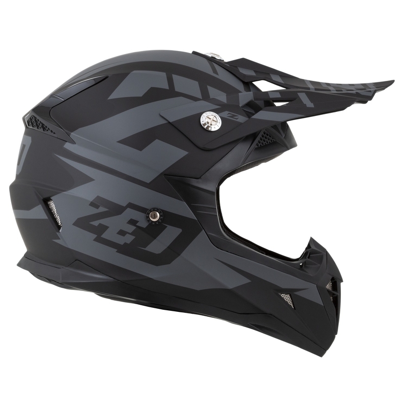 Casca motocross ZED X1.9 Targa gri-negru mat