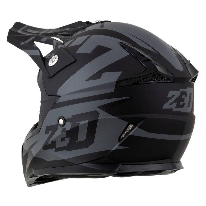 Casca motocross ZED X1.9 Targa gri-negru mat