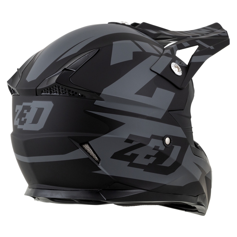Casca motocross ZED X1.9 Targa gri-negru mat
