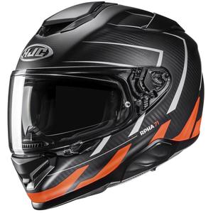 Casca moto integrala HJC RPHA 71 CARBON Cano MC6HSF negru-portocaliu