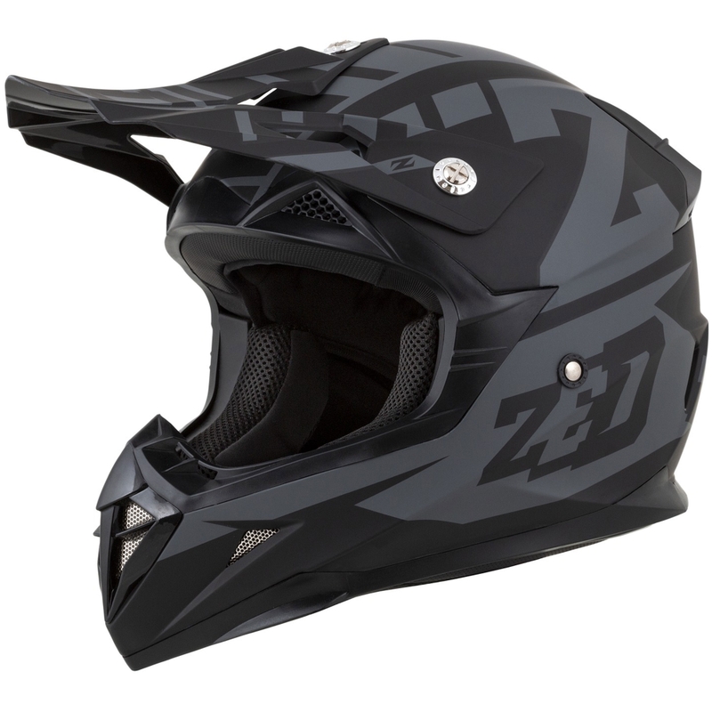Casca motocross ZED X1.9 Targa gri-negru mat