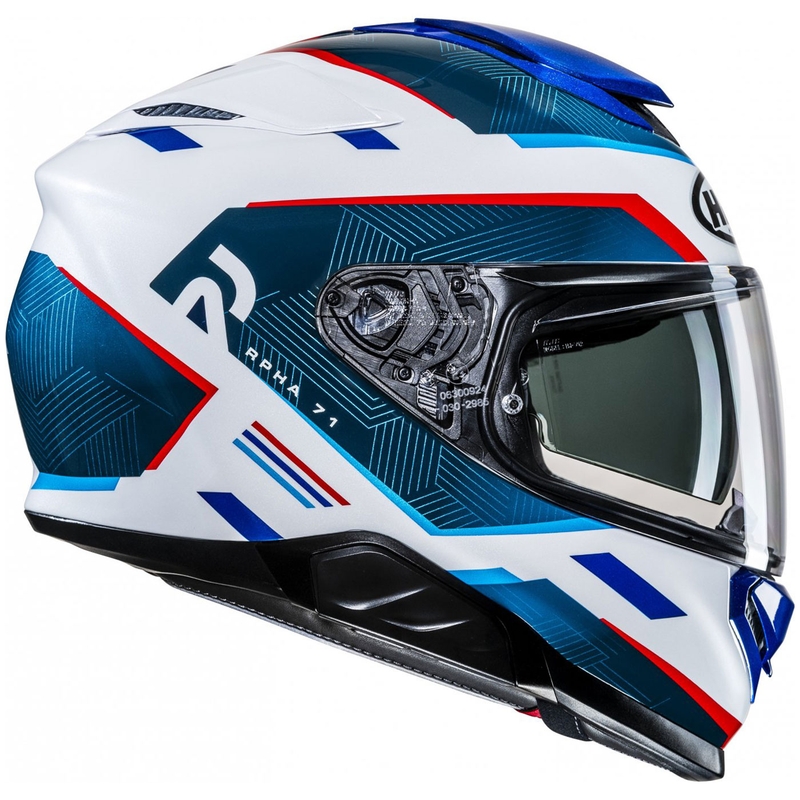 Casca integrala de motocicleta HJC RPHA 71 Ellon MC21 alb-albastru-rosu
