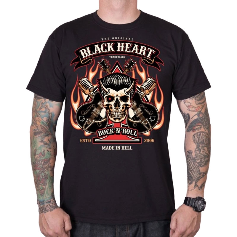 Tricou Black Heart HillBilly Boy negru