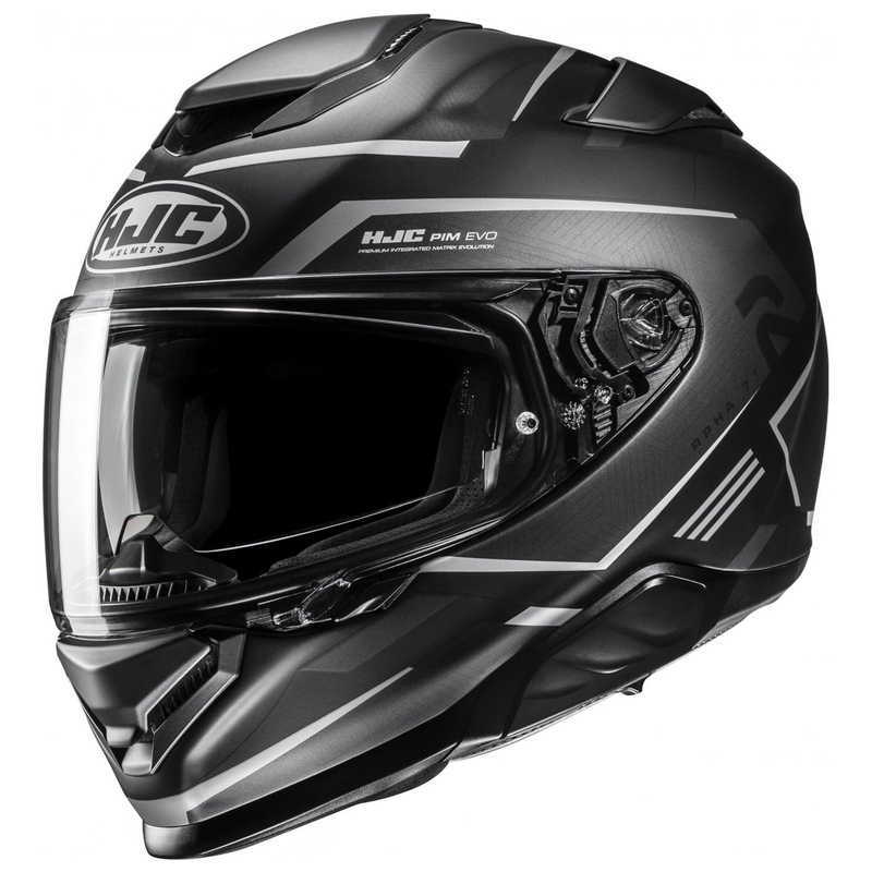 Casca moto integrala HJC RPHA 71 Ellon MC5SF negru-gri lichidare