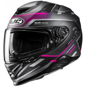 Casca moto integrala HJC RPHA 71 Ellon MC8SF negru-roz