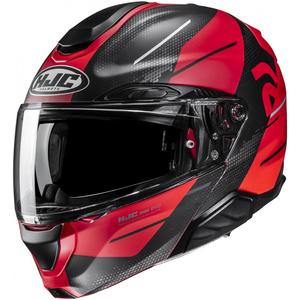 Cască de motocicletă rabatabilă HJC RPHA 91 Blat MC1SF roșu-negru