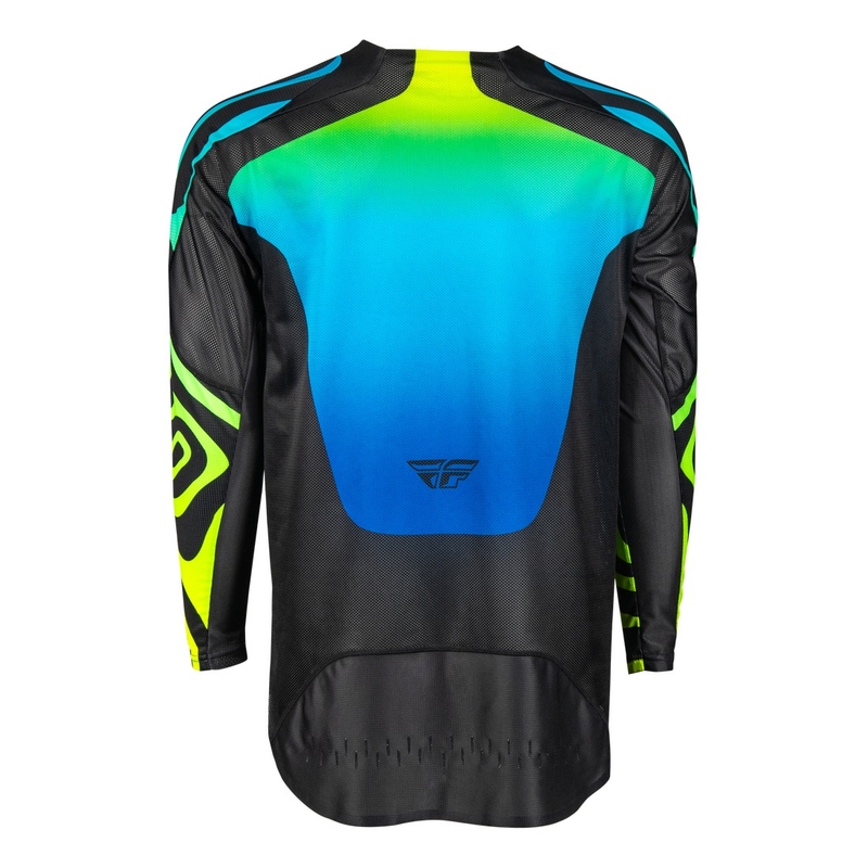 Tricou motocross FLY Racing Evolution negru-albastru-galben fluo
