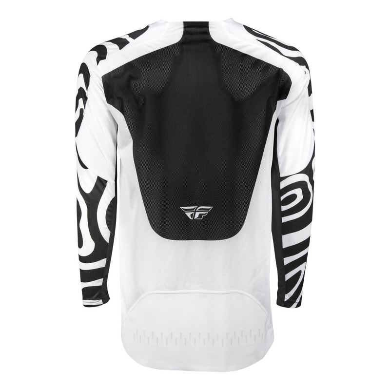 Tricou motocross FLY Racing Evolution alb-negru