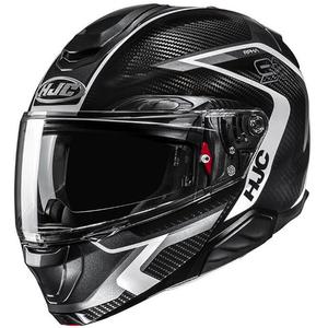 Cască de motocicletă rabatabilă HJC RPHA 91 CARBON Lagos MC5 negru-gri