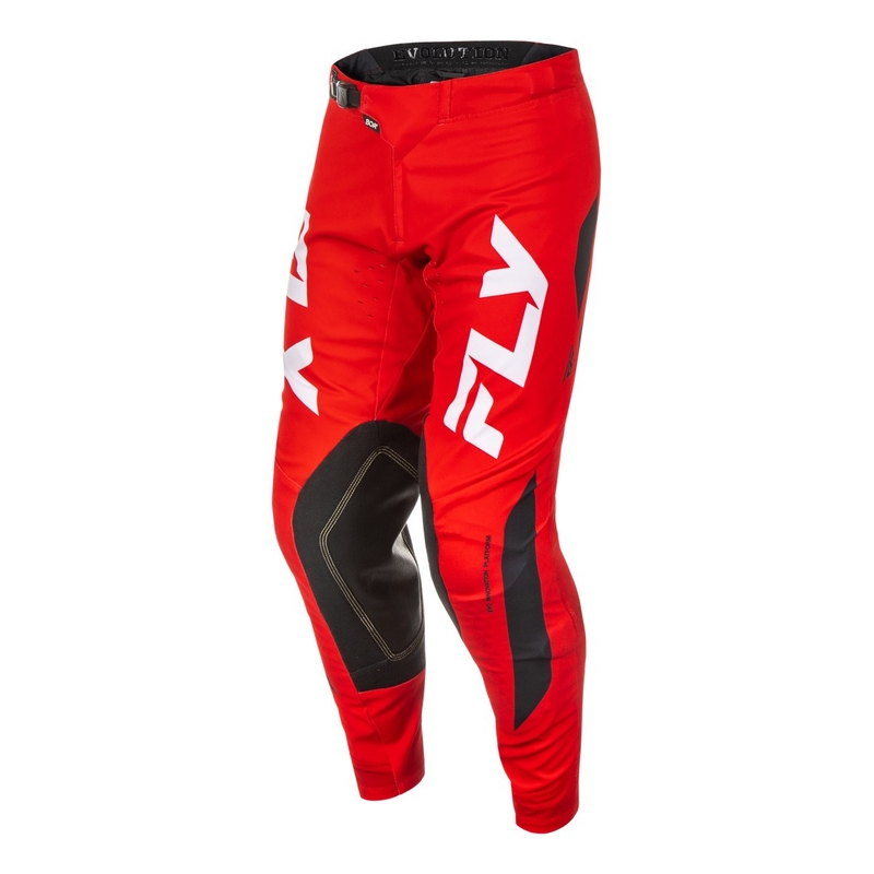 Pantaloni motocross FLY Racing Evolution roșu-alb-negru