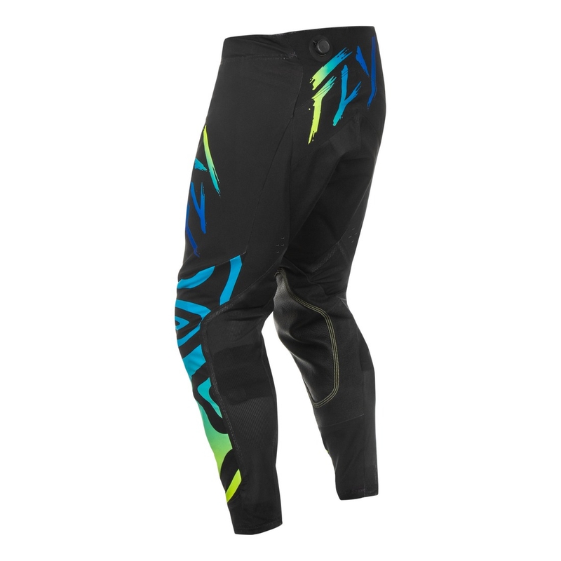 Pantaloni motocross FLY Racing Evolution negru-albastru-galben fluo