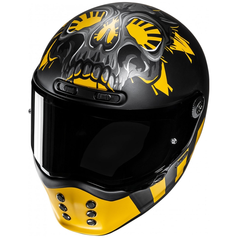 Casca moto integrala HJC V10 Crania MC3SF negru-galben