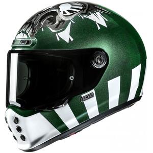 Casca moto integrala HJC V10 Crania MC4 verde-alb
