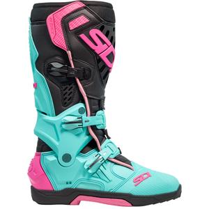 Cizme moto SiDi Crossair menta-negru-roz