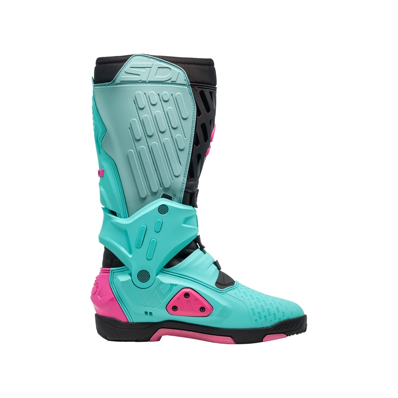 Cizme moto SiDi Crossair menta-negru-roz
