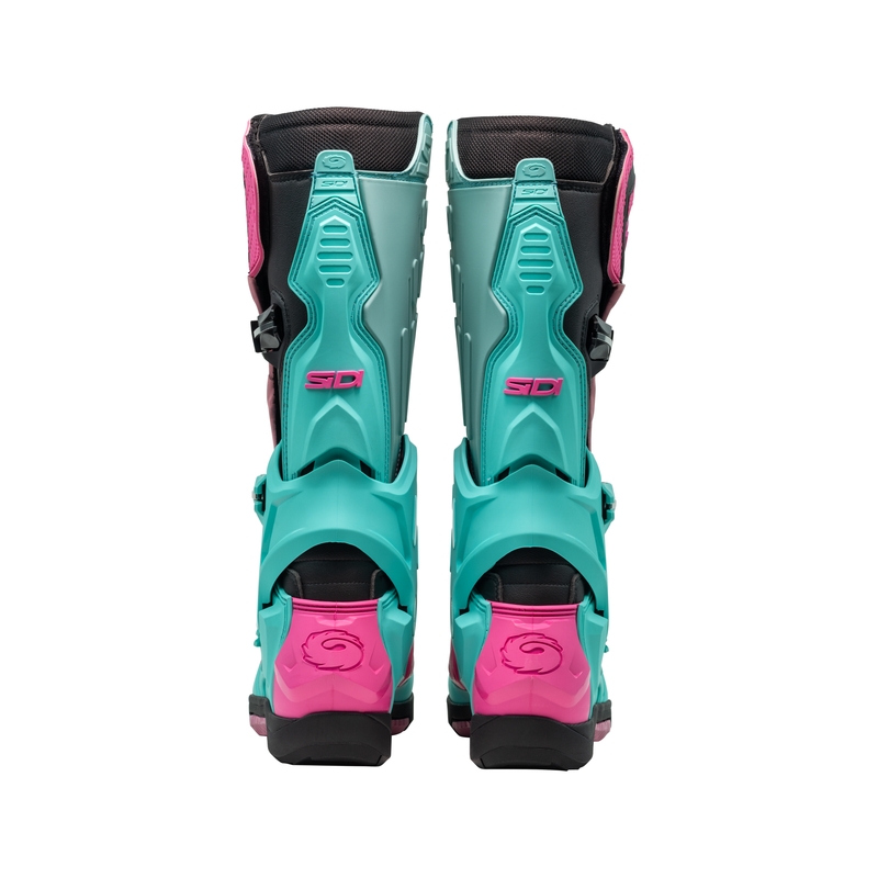 Cizme moto SiDi Crossair menta-negru-roz