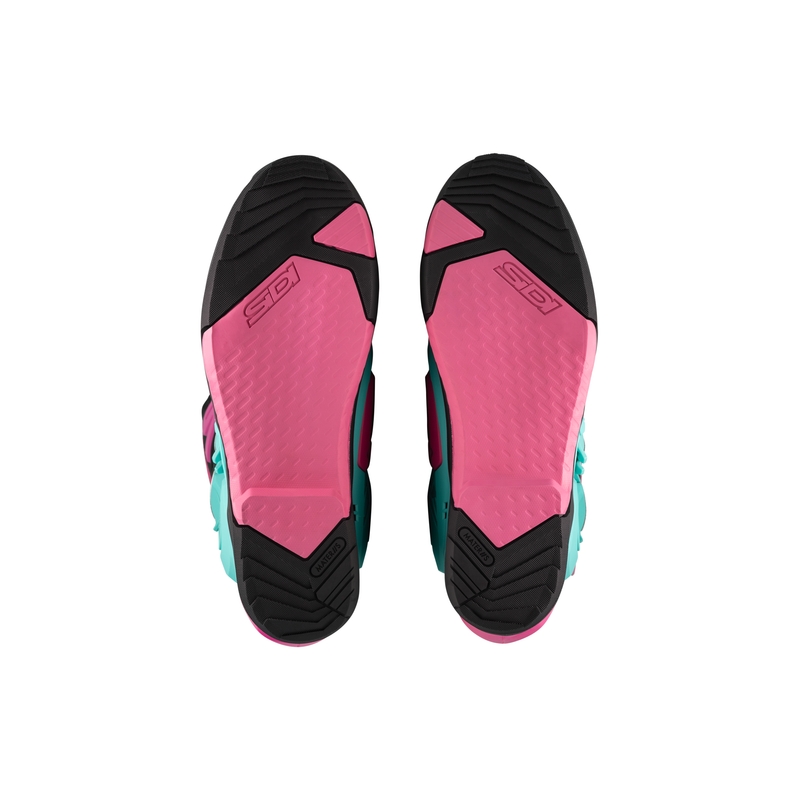 Cizme moto SiDi Crossair menta-negru-roz