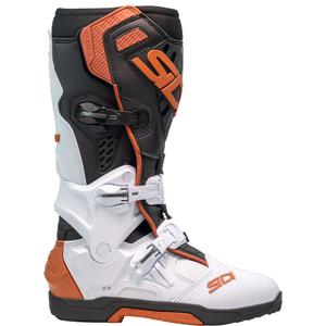 Cizme moto SiDi Crossair alb-negru-bronz