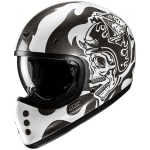 Casca integrala de motocicleta HJC V60 Flame MC5 negru-alb
