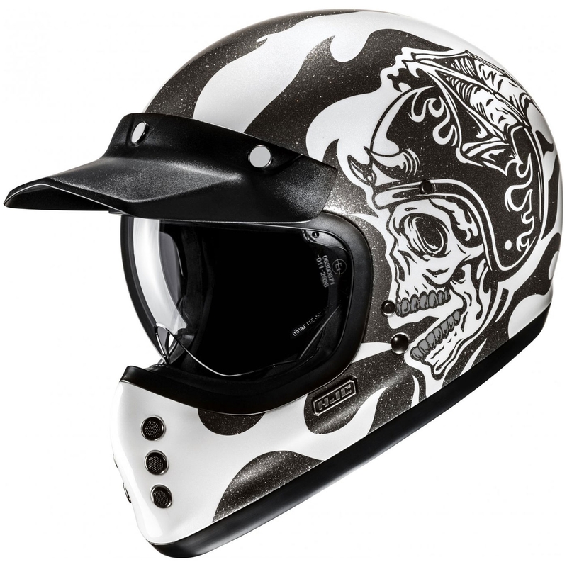 Cască integrală pentru motocicletă HJC V60 Flame MC5 negru-alb