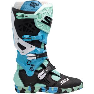 Cizme moto SiDi Crossair X negru-turcoaz