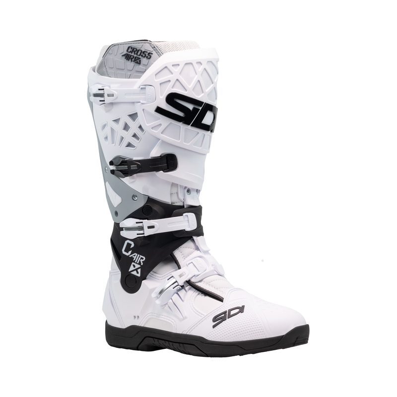 Cizme moto SiDi Crossair X alb-negru