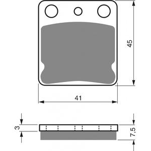 Placute de frana GOLDFREN 144 K1