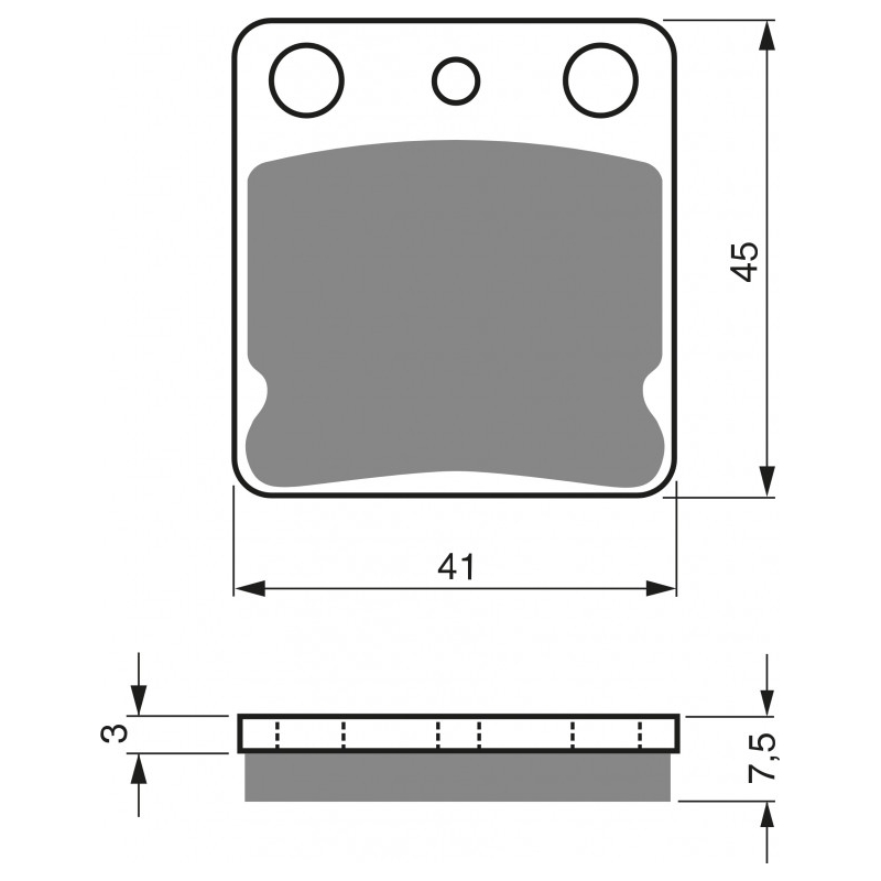 Placute de frana GOLDFREN K1